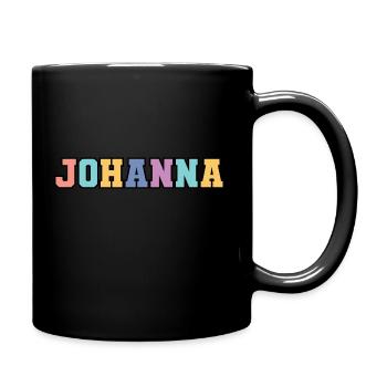 Nom - Johanna - Mug uni - noir - Droite