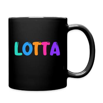 Name - Lotta - Tasse einfarbig - Schwarz - Rechts