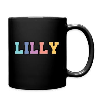 Name - Lilly - Full Colour Mug - black - Right