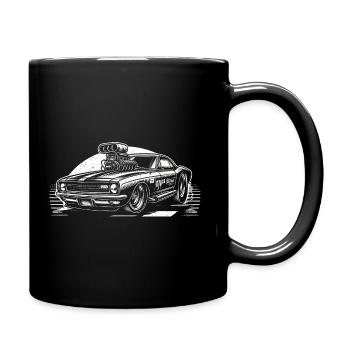 Course de voitures de dragsters - Cadeau pour les fans de sport automobile ! - Mug uni - noir - Droite