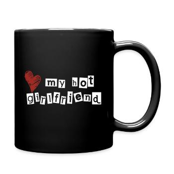Love my hot girlfriend - Full Colour Mug - black - Right