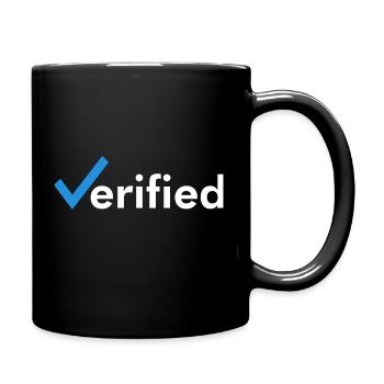 Verified - Verifiziert - Full Colour Mug - black - Right