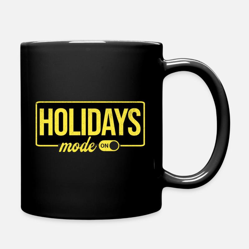 Vacation Mode Enabled - Full Colour Mug - black