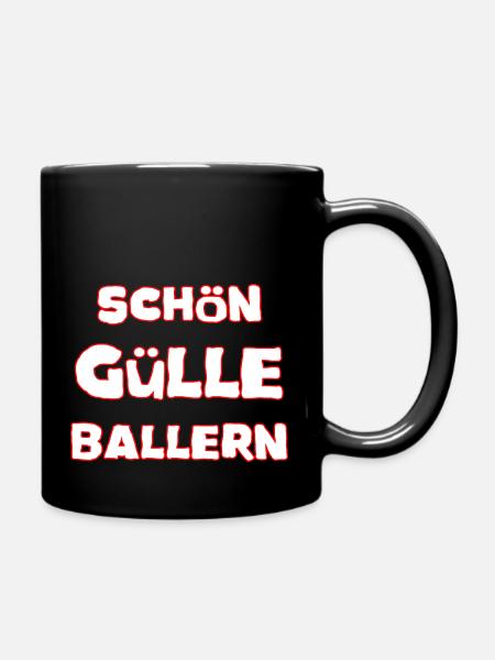 Gülle Fahren Landwirt Geschenk - Tasse einfarbig - Schwarz
