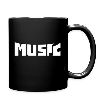 Musique - Mug uni - noir - Droite