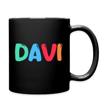 Name - Davi - Full Colour Mug - black - Right