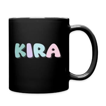 Name - Kira - Tasse einfarbig - Schwarz - Rechts