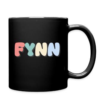 Nom - Fynn - Mug uni - noir - Droite