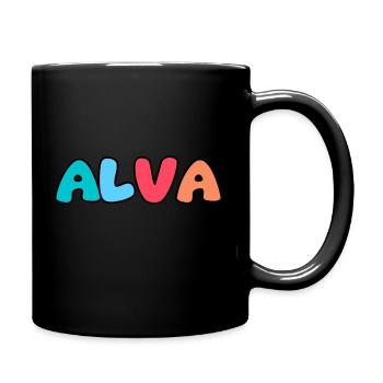 Name - Alva - Full Colour Mug - black - Right