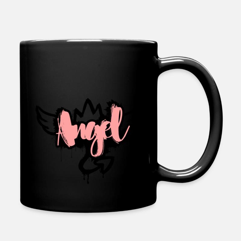 Angel Urban Logo - Full Colour Mug - black