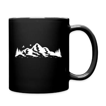 Heartbeat Mountain - Full Colour Mug - black - Right