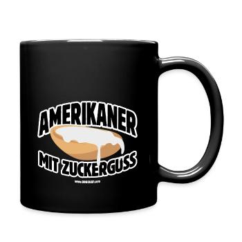 Dodokay - Amerikaner mit Zuckerguss - Tasse einfarbig - Schwarz - Rechts