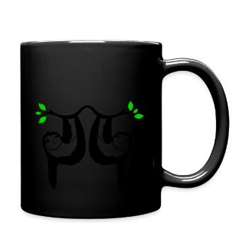 sloths 02 - Full Colour Mug - black - Right