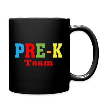 Pre-K Team - Pre Kindergarten Teacher - Full Colour Mug - black - Right