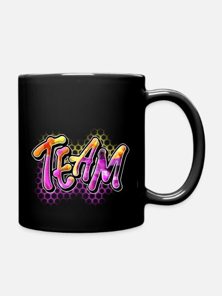 Team - Tasse einfarbig - Schwarz