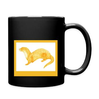 240616 Loutre 4 - Mug uni - noir - Droite