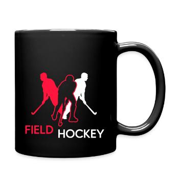 Hockey Hockey sur gazon Gazon artificiel Hockey Joueurs de hockey - Mug uni - noir - Droite