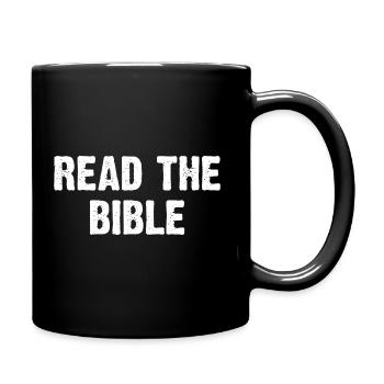 Read The Bible - Tasse einfarbig - Schwarz - Rechts