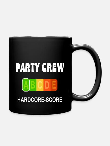 Party Crew - Tasse einfarbig - Schwarz