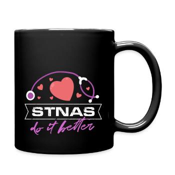 stnas do it better Design for a hospital nurse - Full Colour Mug - black - Right