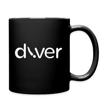 Diver - Taucher - Tasse einfarbig - Schwarz - Rechts