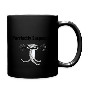 Purrfectly Suspended designs - Full Colour Mug - black - Right