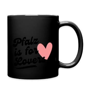 Pfalz is for lovers - Tasse einfarbig - Schwarz - Rechts