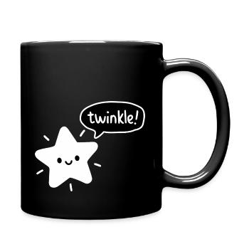 Scintiller! - Mignon Star Kawaii - Mug uni - noir - Droite