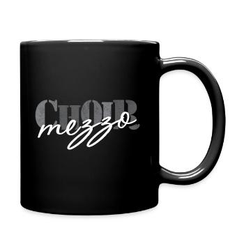 Choir - Mezzo-soprano singer - Full Colour Mug - black - Right