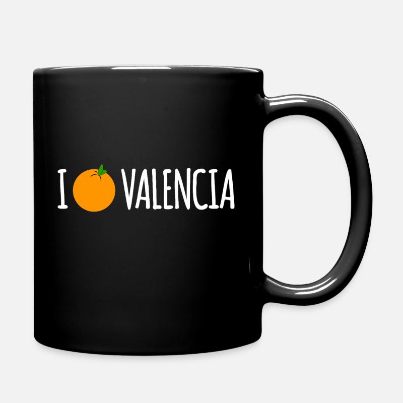 I Love Valencia - Tasse einfarbig - Schwarz