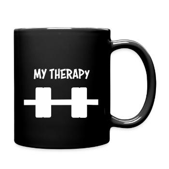 My Therapy - Training - Tasse einfarbig - Schwarz - Rechts