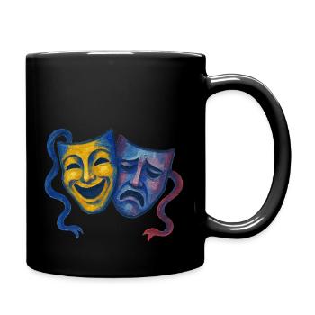 Théâtre Comédie Tragédie Masques - Mug uni - noir - Droite