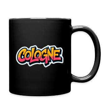 Cologne Graffiti Style | Köln Shirt - Tasse einfarbig - Schwarz - Rechts