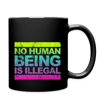 aucun humain n’est illégal - The Original - Mug uni - noir - Droite