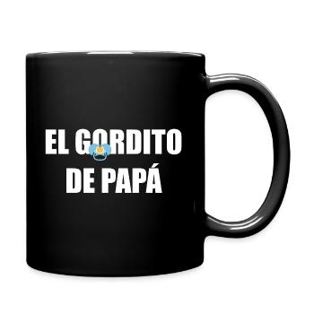 Daddy's Chubby in WHITE - Full Colour Mug - black - Right