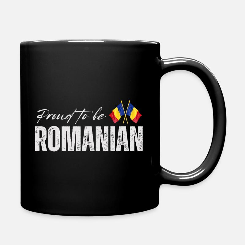 Fierté roumaine, j’adore la Roumanie - Mug uni - noir