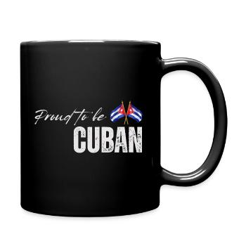 Kubanischer Stolz, ich liebe Kuba - Tasse einfarbig - Schwarz - Rechts
