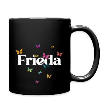 FRIEDA - Beau prénom de fille avec des papillons - Mug uni - noir - Droite