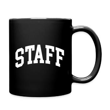 Staff - Tasse einfarbig - Schwarz - Rechts