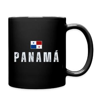 Drapeau du Panama, J’aime le Panama - Mug uni - noir - Droite