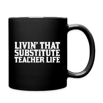Teacher life Inspiration Humor - Full Colour Mug - black - Right