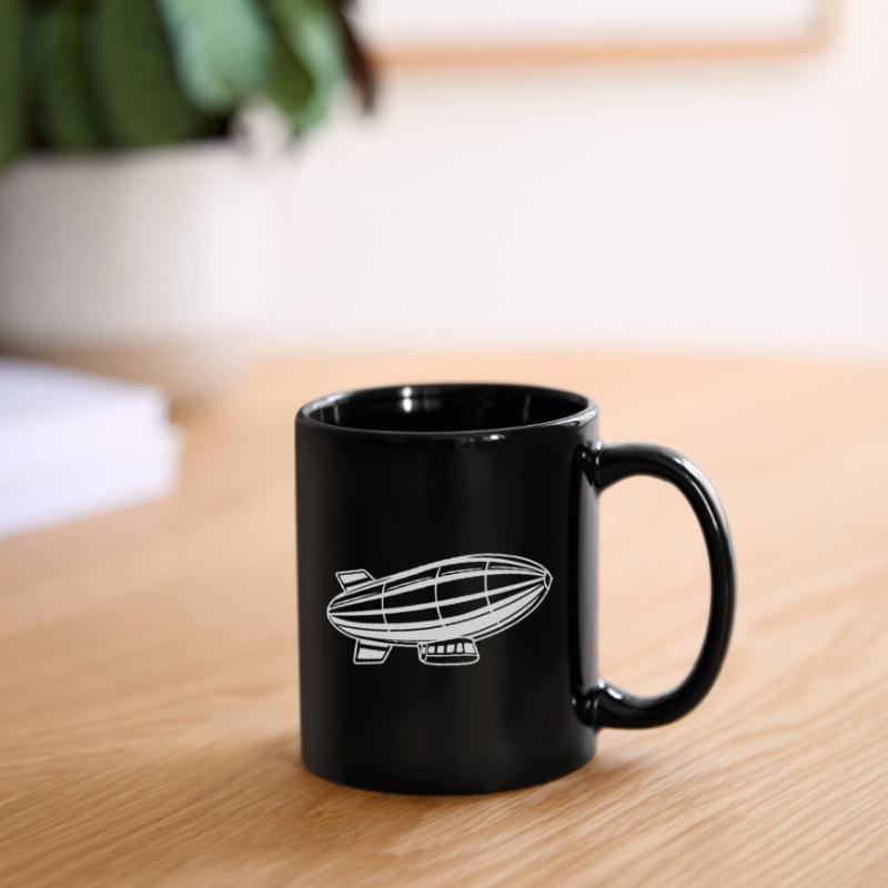 Silhouette de dirigeable Zeppelin Mug uni