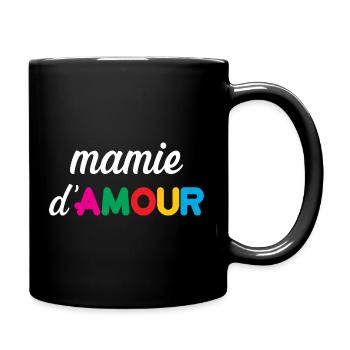 Mamie d'Amour - Mug uni - noir - Droite