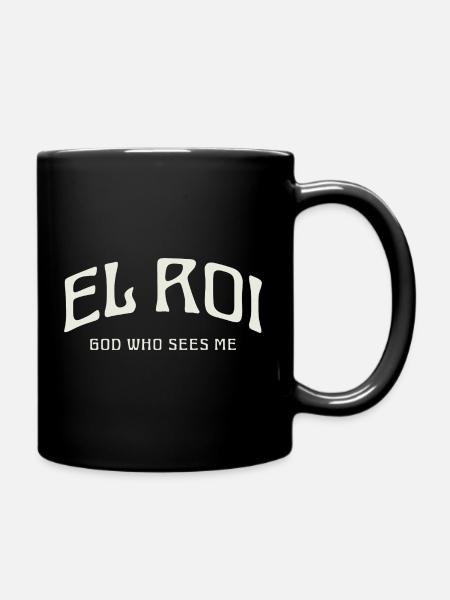 EL ROI God who sees me. - Full Colour Mug - black
