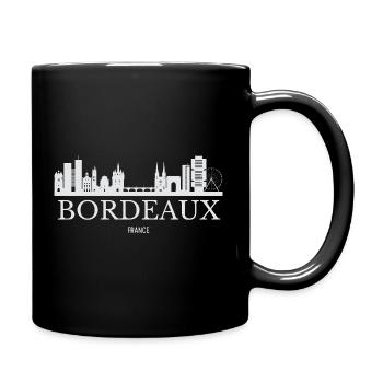 Silhouette de Bordeaux, Bordeaux France - Mug uni - noir - Droite
