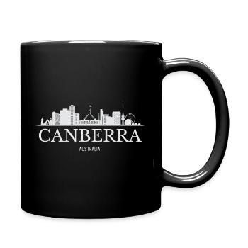 Canberra Skyline, Canberra Australie - Mug uni - noir - Droite