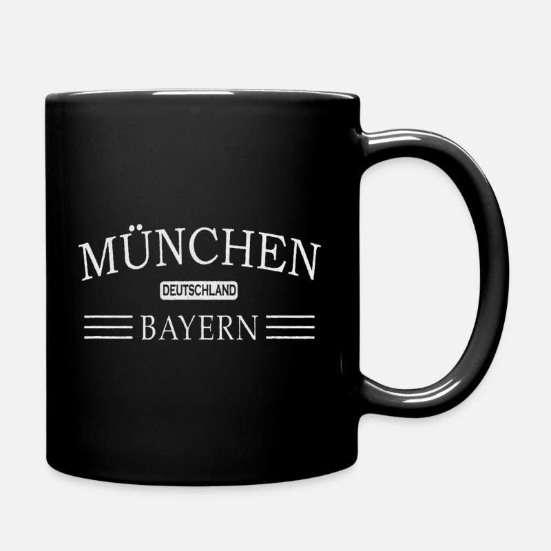 Munich Bavière Vintage Sérigraphie - Mug uni - noir
