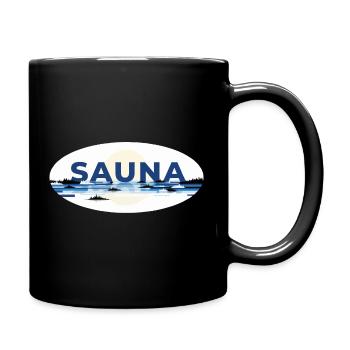 Sauna Finland - Full Colour Mug - black - Right