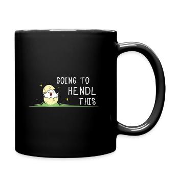 Going to Hendl This Chick Motif Chickens Saying - Full Colour Mug - black - Right