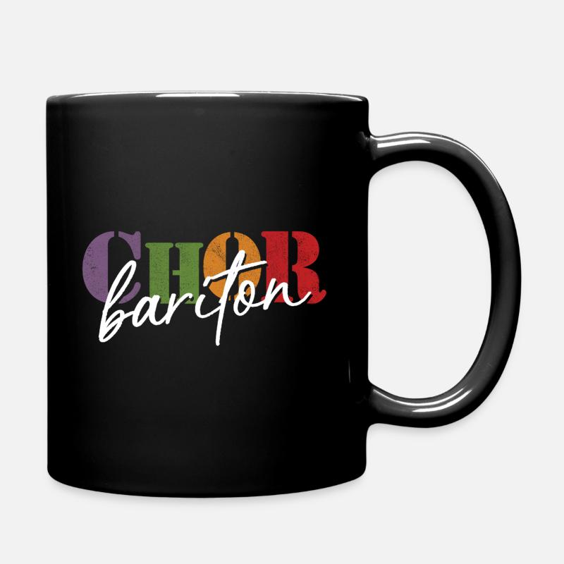 Chor Bariton - Tasse einfarbig - Schwarz